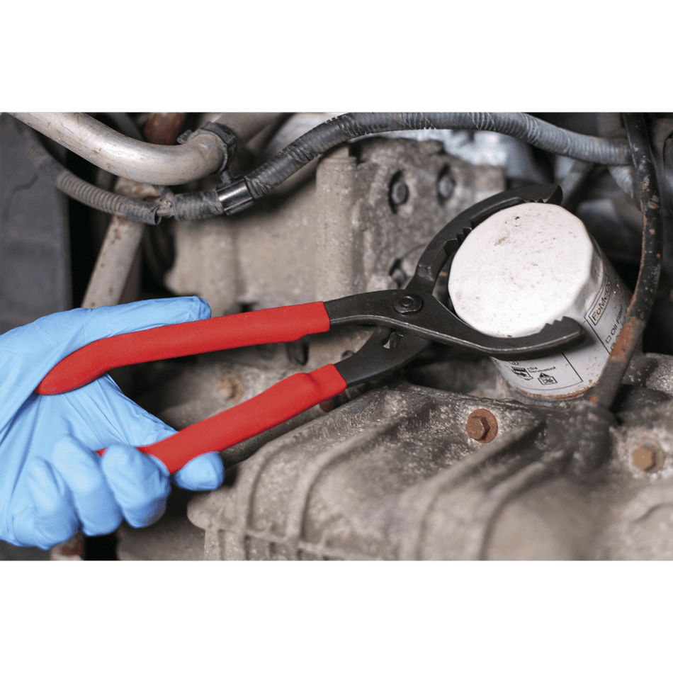 Sealey Oil Filter Pliers Forged 45-89mm Capacity Model No-AK6412