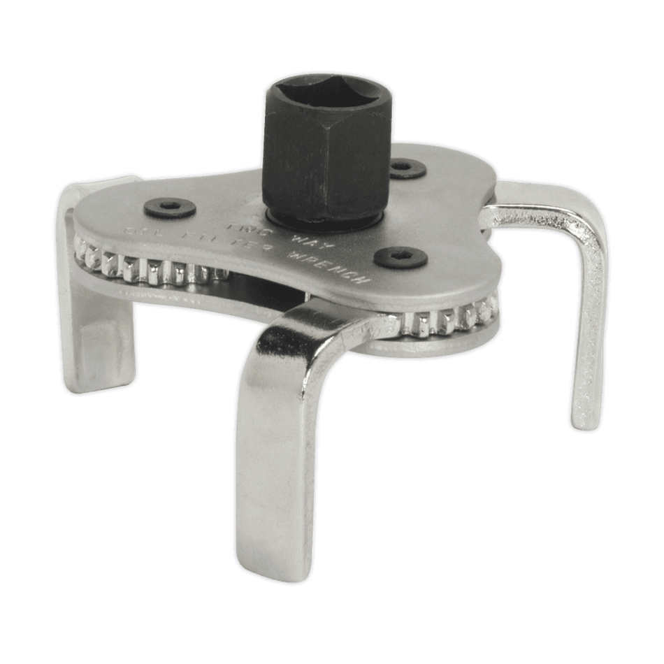 Sealey Oil Filter Wrench Claw Type 63-103mm Capacity 3/8" & 1/2"Sq Drive Model No-AK642