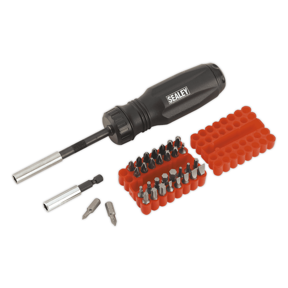 Sealey Gearless Ratchet Screwdriver Set 34pc Model No-AK6498