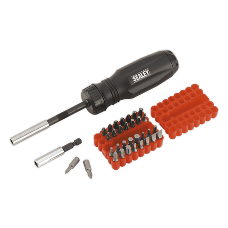 Sealey Gearless Ratchet Screwdriver Set 34pc Model No-AK6498