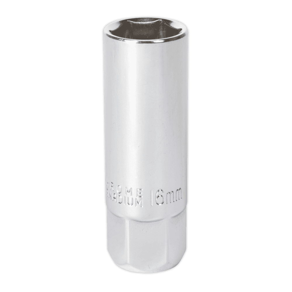 Sealey Spark Plug Socket 16mm 3/8"Sq Drive Magnetic Model No-AK654