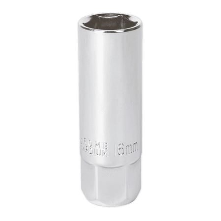 Sealey Spark Plug Socket 16mm 3/8"Sq Drive Magnetic Model No-AK654
