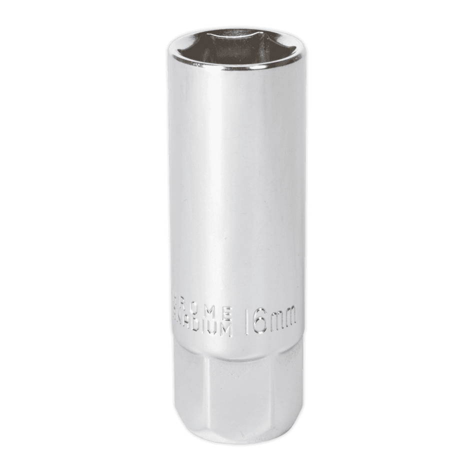 Sealey Spark Plug Socket 16mm 3/8"Sq Drive Magnetic Model No-AK654
