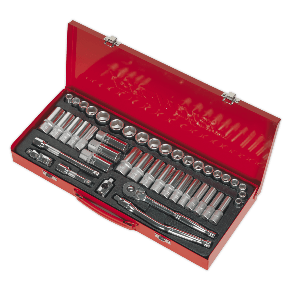 Sealey Socket Set 45pc 3/8"Sq Drive 6pt WallDrive Â¶Ã· - DuoMetric Â¶Ã· Model No-AK692