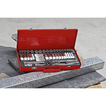 Sealey Socket Set 45pc 3/8"Sq Drive 6pt WallDrive Â¶Ã· - DuoMetric Â¶Ã· Model No-AK692