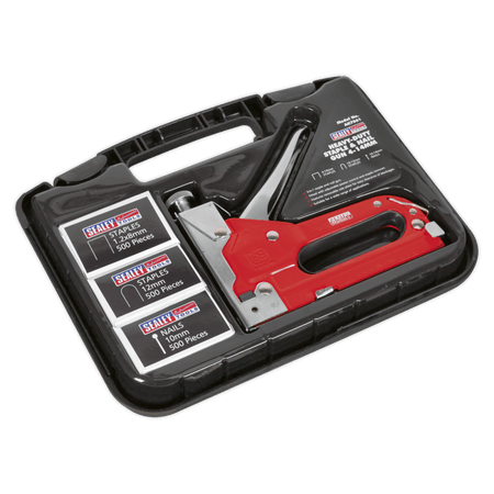 Sealey Staple & Nail Gun Heavy-Duty 4-14mm Model No-AK7061