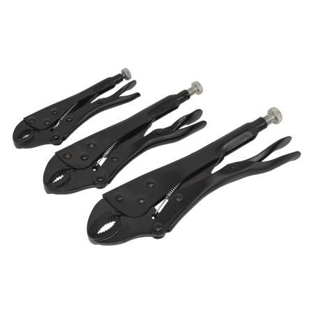 Sealey Locking Pliers Set 3pc Rust Resistant Model No-AK668