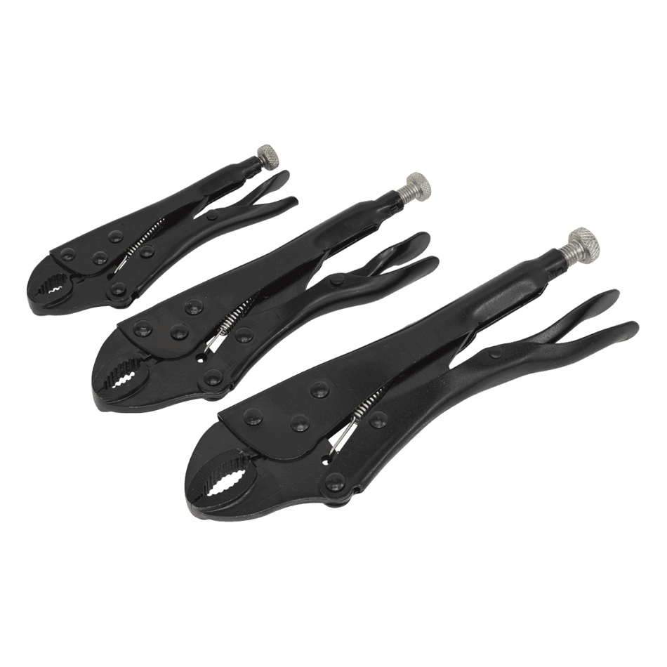 Sealey Locking Pliers Set 3pc Rust Resistant Model No-AK668