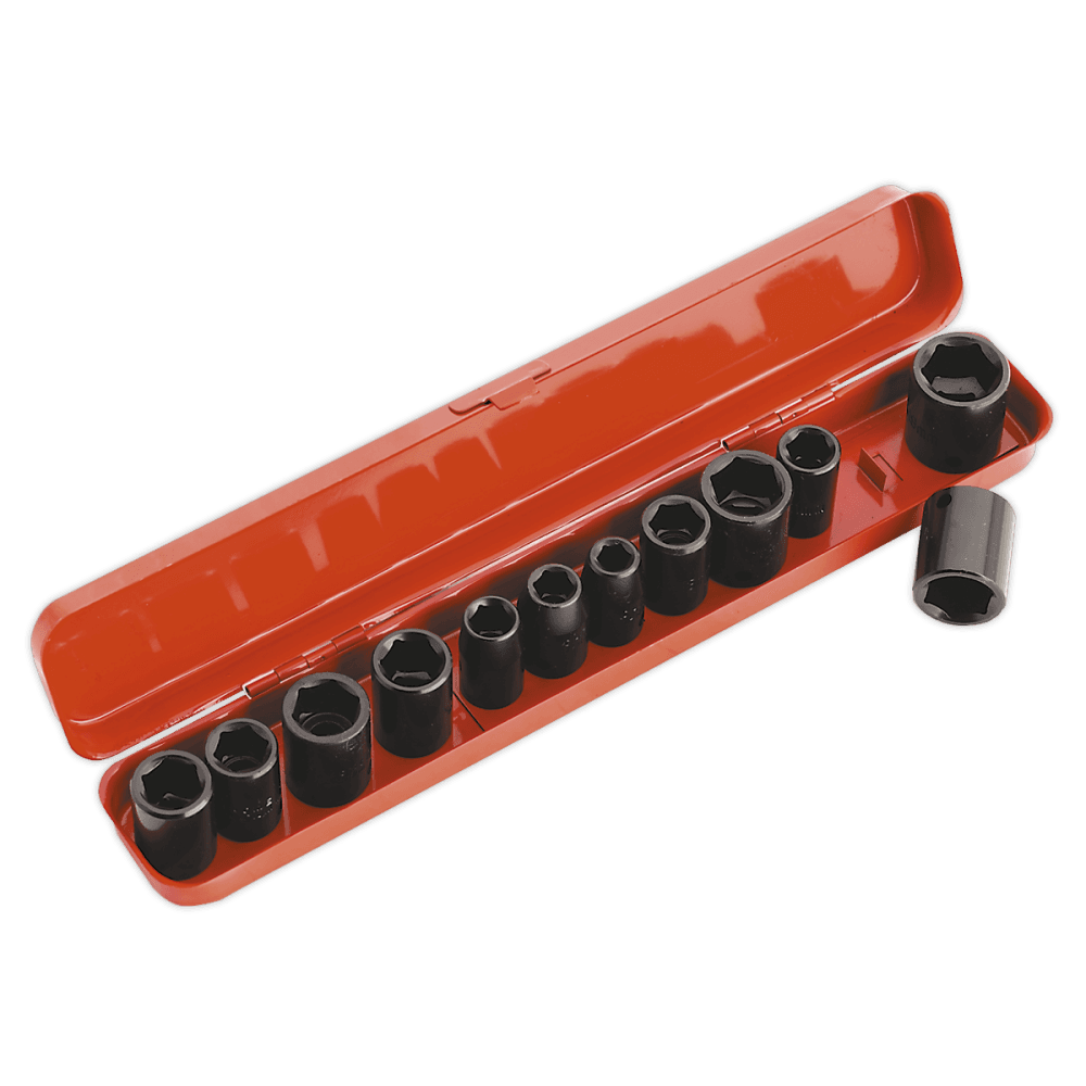 Sealey Impact Socket Set 12pc 3/8"Sq Drive Metric/Imperial Model No-AK682