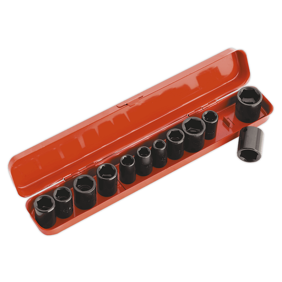 Sealey Impact Socket Set 12pc 3/8"Sq Drive Metric/Imperial Model No-AK682