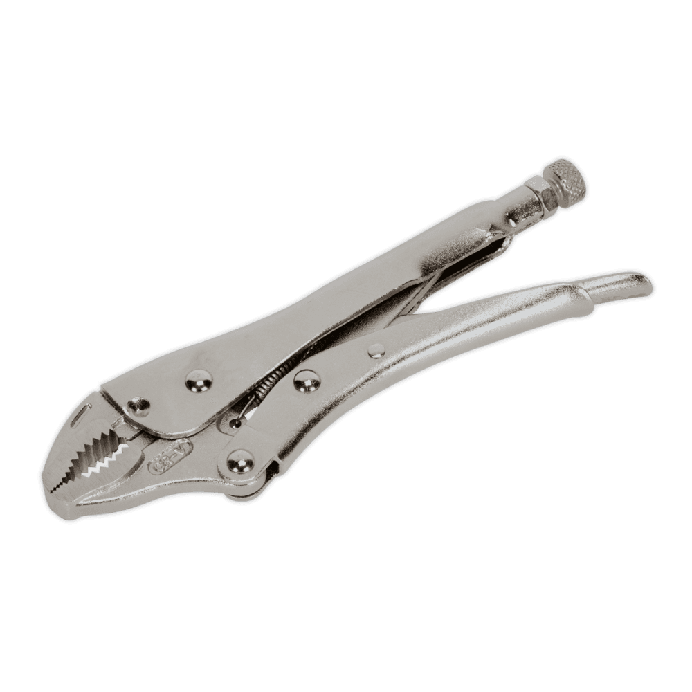 Sealey Locking Pliers Curved Jaws 180mm 0-35mm Capacity Model No-AK6820