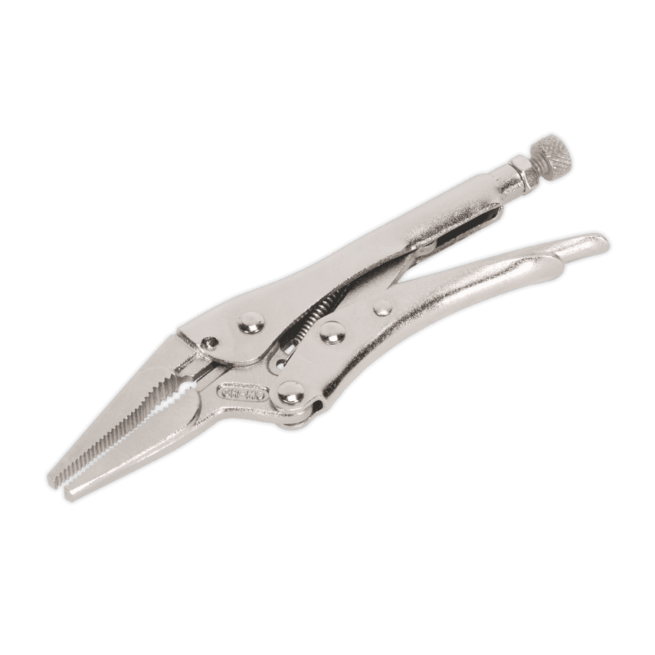 Sealey Locking Pliers Long Nose 170mm 0-50mm Capacity Model No-AK6824