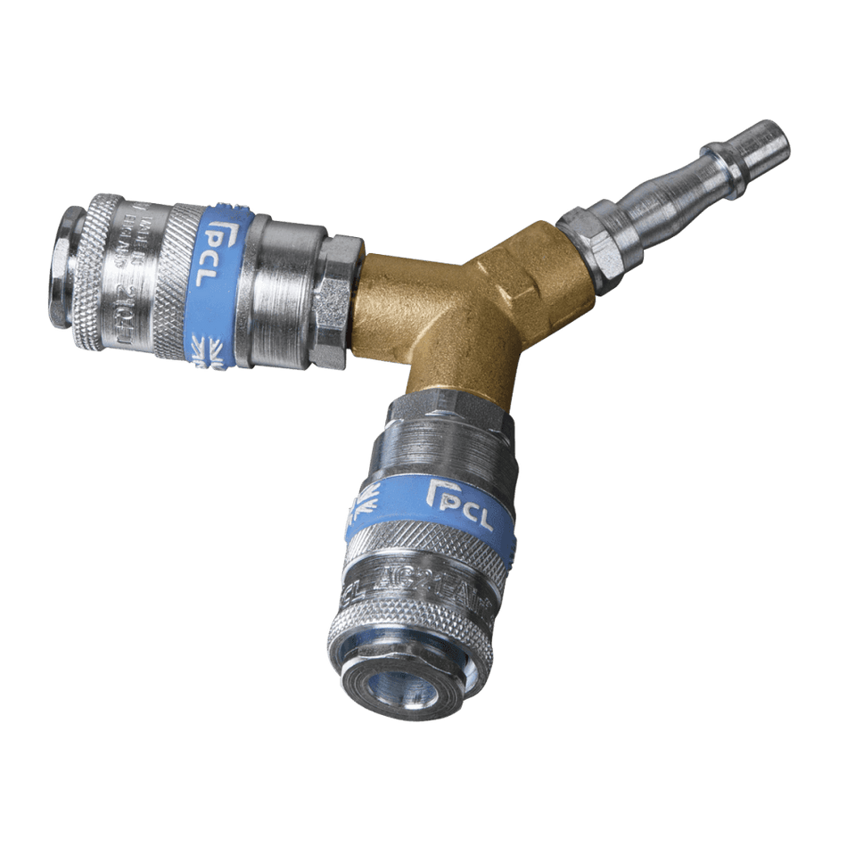 Sealey Twin Coupling Bodies Y-Adaptor Model No-AC87