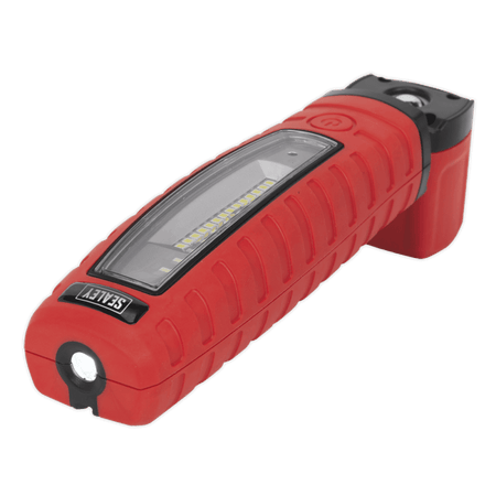 Sealey Cordless 360Â¶Ãº 10 SMD + 3W LED Rechargeable Inspection Lamp Red Lithium-ion Model No-LED360R
