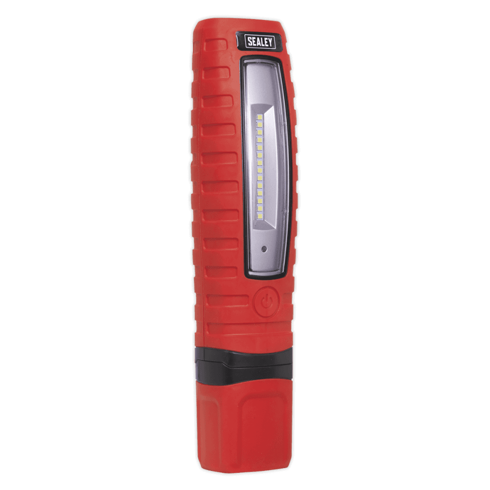 Sealey Cordless 360Â¶Ãº 10 SMD + 3W LED Rechargeable Inspection Lamp Red Lithium-ion Model No-LED360R