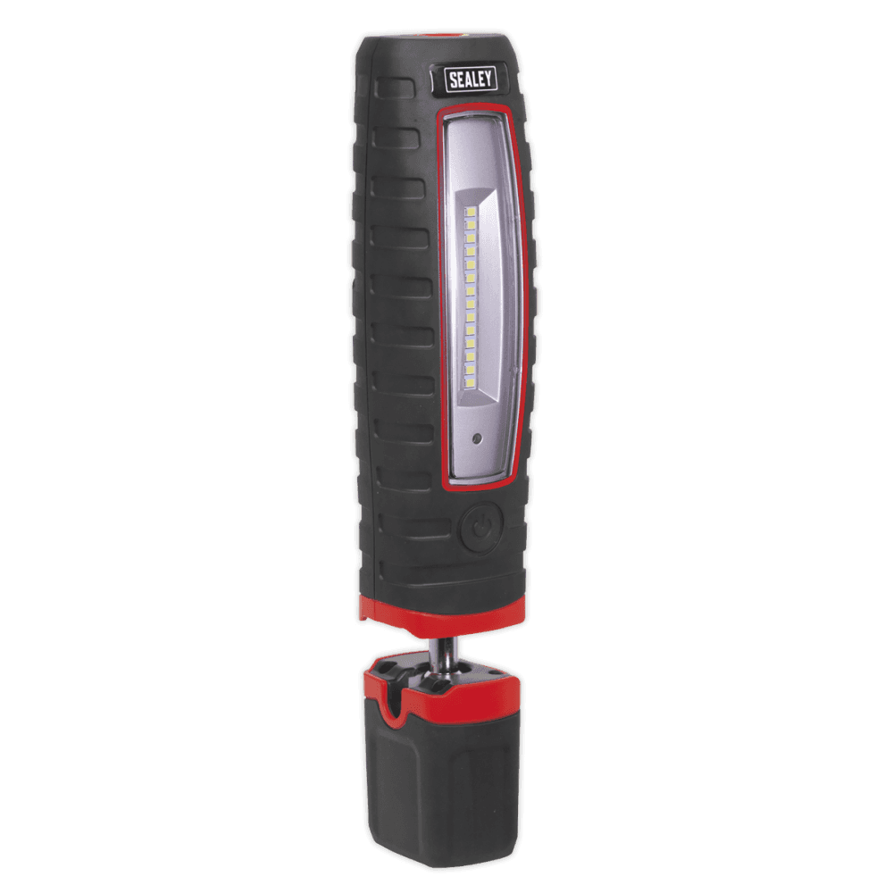 Sealey Cordless 360Â¶Ãº 10 SMD + 3W LED Rechargeable Inspection Lamp Red Lithium-ion Model No-LED360R