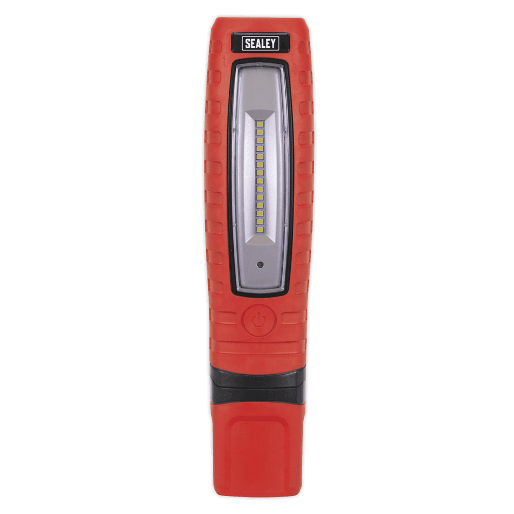 Sealey Cordless 360Â¶Ãº 10 SMD + 3W LED Rechargeable Inspection Lamp Red Lithium-ion Model No-LED360R