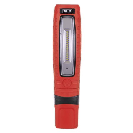 Sealey Cordless 360Â¶Ãº 10 SMD + 3W LED Rechargeable Inspection Lamp Red Lithium-ion Model No-LED360R
