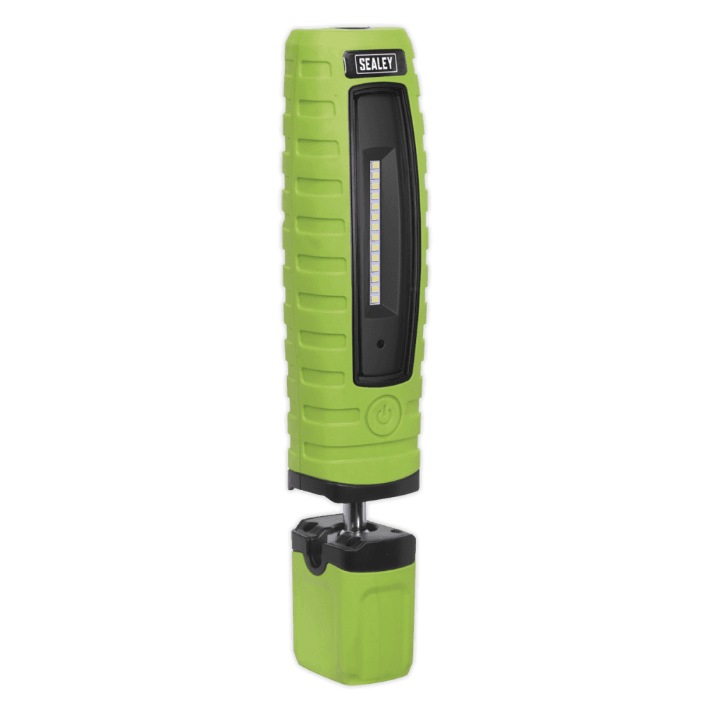 Sealey Cordless 360Â¶Ãº 10 SMD + 3W LED Rechargeable Inspection Lamp Green Lithium-ion Model No-LED360G