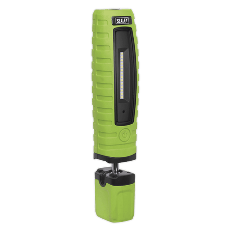 Sealey Cordless 360Â¶Ãº 10 SMD + 3W LED Rechargeable Inspection Lamp Green Lithium-ion Model No-LED360G