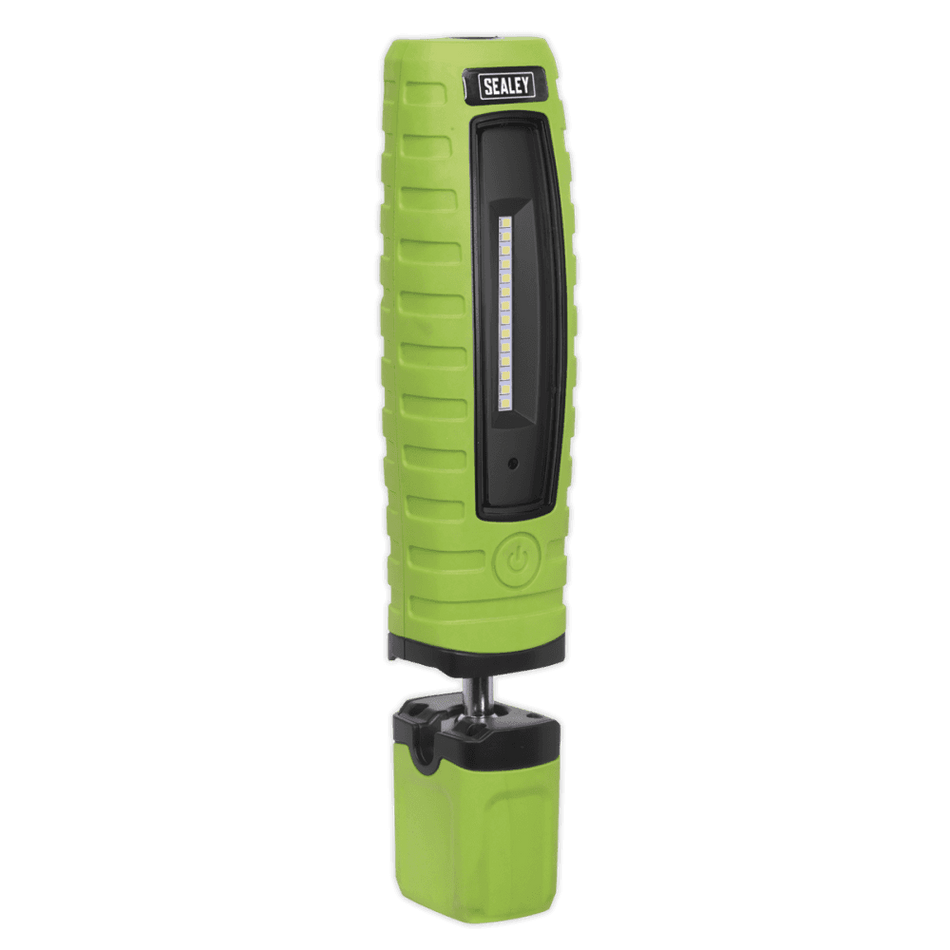 Sealey Cordless 360Â¶Ãº 10 SMD + 3W LED Rechargeable Inspection Lamp Green Lithium-ion Model No-LED360G