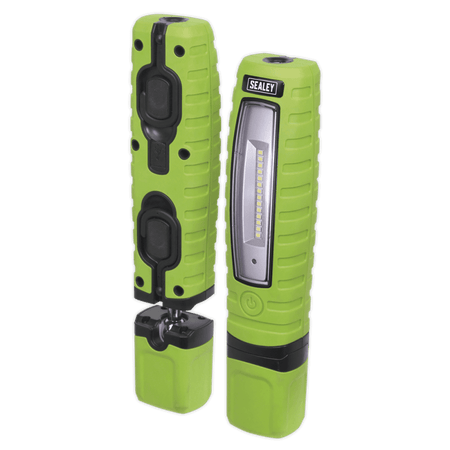 Sealey Cordless 360Â¶Ãº 10 SMD + 3W LED Rechargeable Inspection Lamp Green Lithium-ion Model No-LED360G