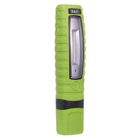 Sealey Cordless 360Â¶Ãº 10 SMD + 3W LED Rechargeable Inspection Lamp Green Lithium-ion Model No-LED360G