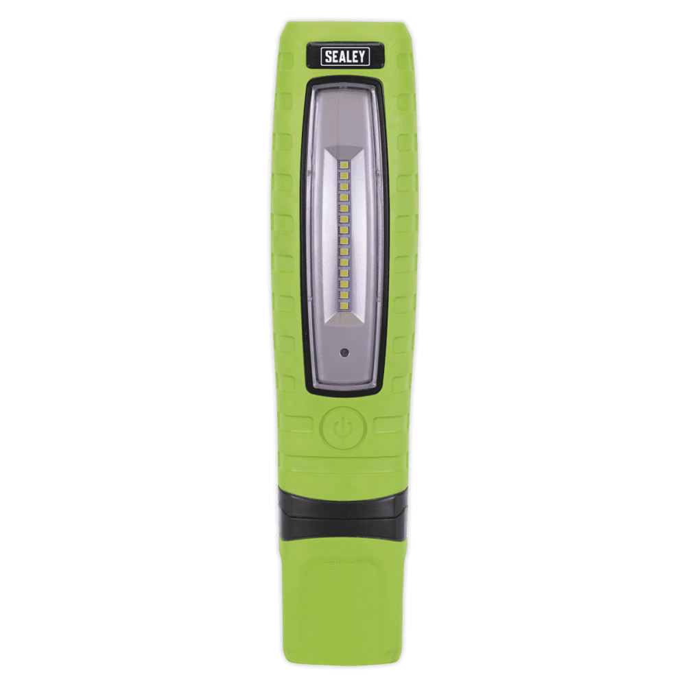 Sealey Cordless 360Â¶Ãº 10 SMD + 3W LED Rechargeable Inspection Lamp Green Lithium-ion Model No-LED360G