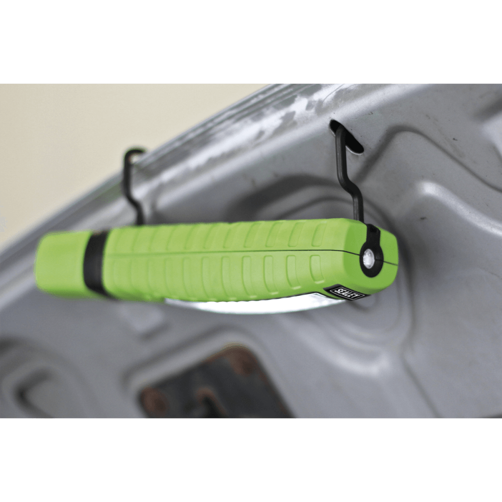 Sealey Cordless 360Â¶Ãº 10 SMD + 3W LED Rechargeable Inspection Lamp Green Lithium-ion Model No-LED360G