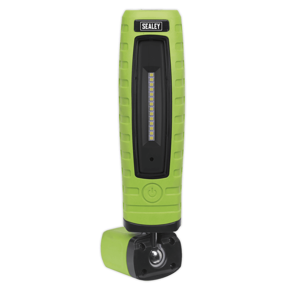 Sealey Cordless 360Â¶Ãº 10 SMD + 3W LED Rechargeable Inspection Lamp Green Lithium-ion Model No-LED360G