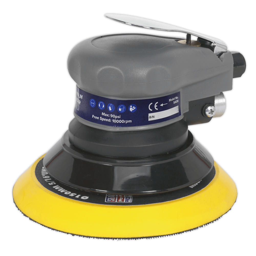 Sealey Air Palm Orbital Sander 150mm Model No-SA08