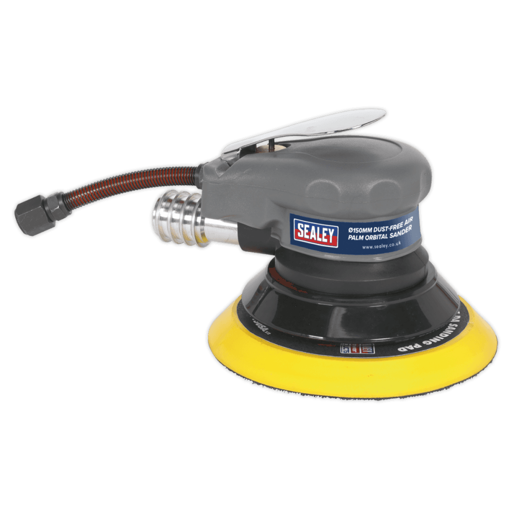 Sealey Air Palm Orbital Sander 150mm Dust-Free Model No-SA09