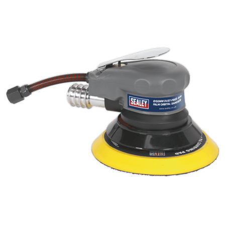 Sealey Air Palm Orbital Sander 150mm Dust-Free Model No-SA09