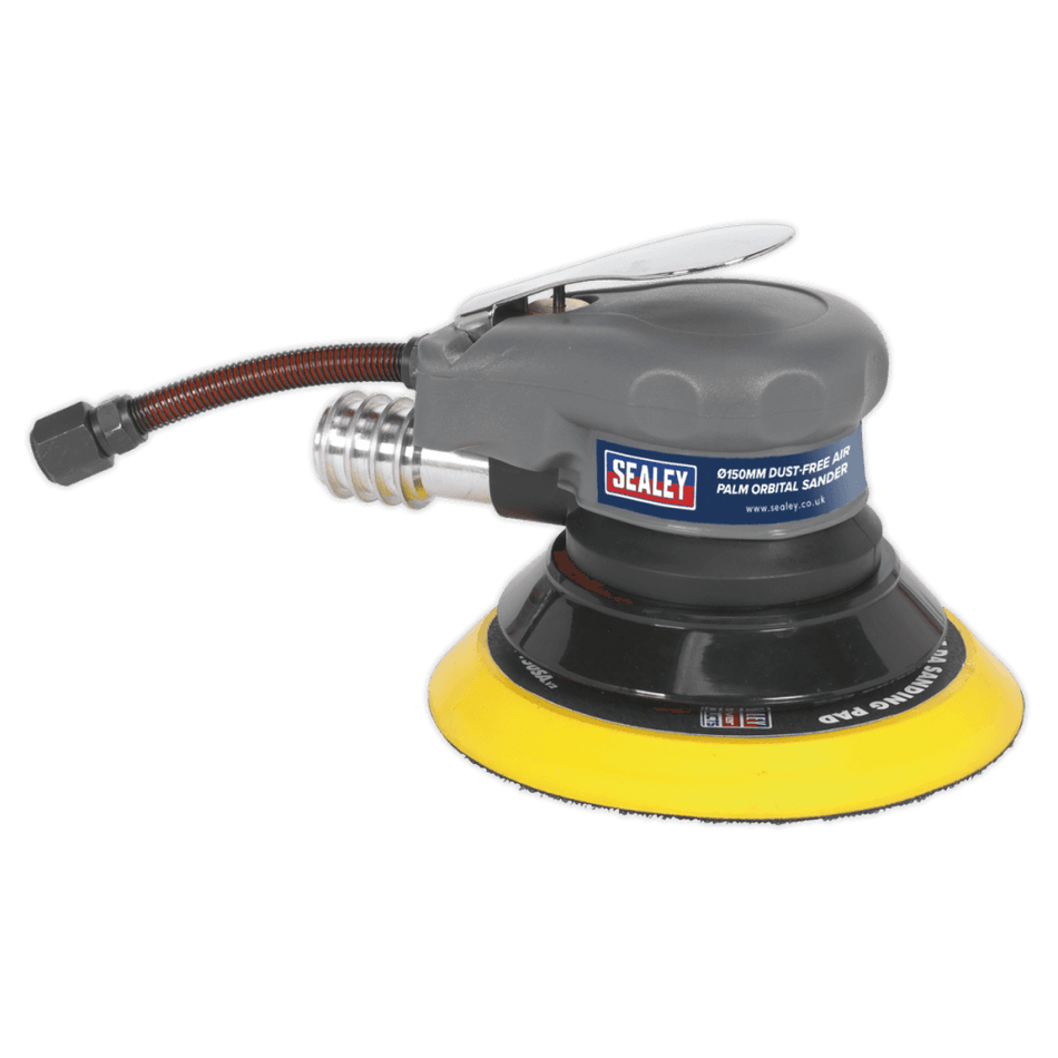 Sealey Air Palm Orbital Sander 150mm Dust-Free Model No-SA09