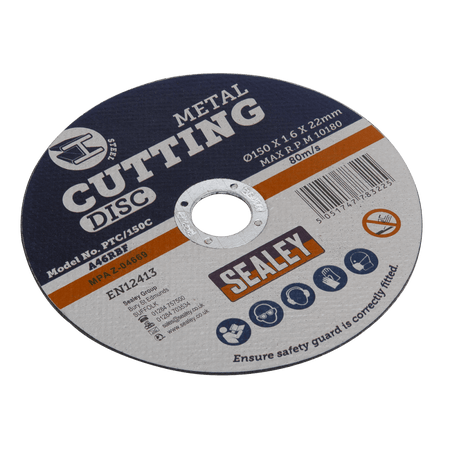 Sealey Cutting Disc 150 x 1.6mm 22mm Bore Model No-PTC/150C