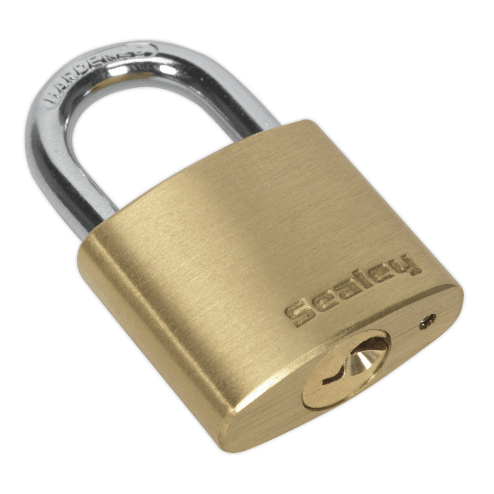 Sealey Brass Body Padlock 30mm Model No-PL100
