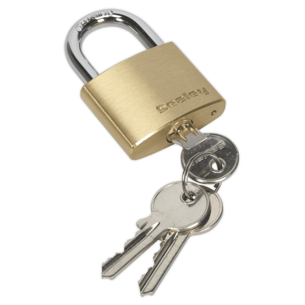 Sealey Brass Body Padlock 40mm Model No-PL101