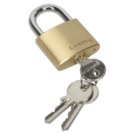 Sealey Brass Body Padlock 40mm Model No-PL101