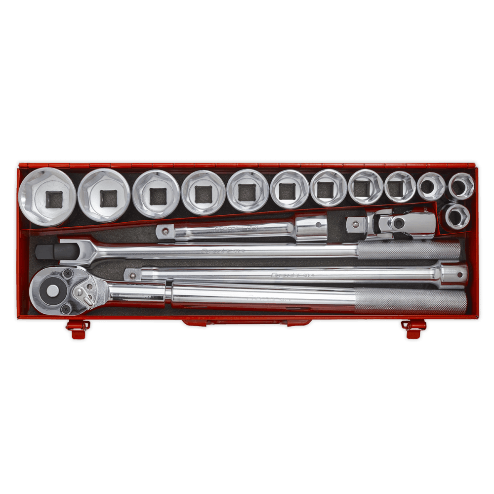 Sealey Socket Set 17pc 3/4"Sq Drive WallDrive Metric Model No-AK2597