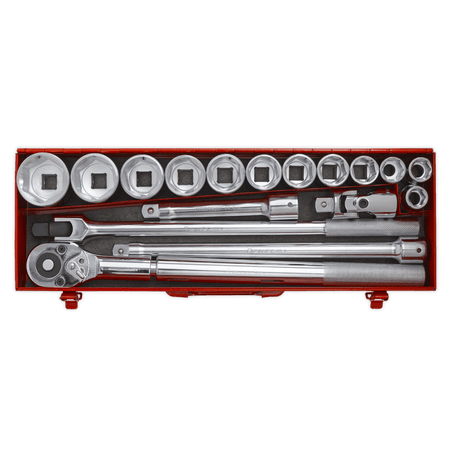 Sealey Socket Set 17pc 3/4"Sq Drive WallDrive Metric Model No-AK2597