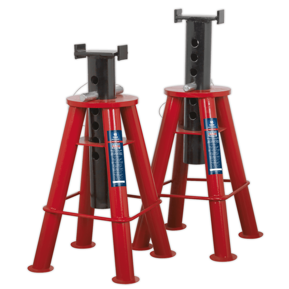 Sealey Axle Stands 10tonne Capacity per Stand 20tonne per Pair Model No-AS10