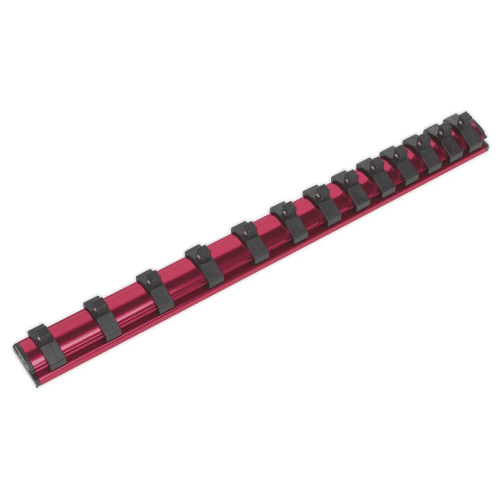Sealey Socket Retaining Rail Magnetic 1/4"Sq Drive 13 Clips Model No-AK27082