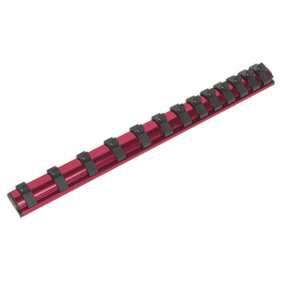 Sealey Socket Retaining Rail Magnetic 1/4"Sq Drive 13 Clips Model No-AK27082
