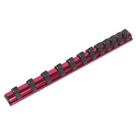 Sealey Socket Retaining Rail Magnetic 3/8"Sq Drive 12 Clips Model No-AK27083