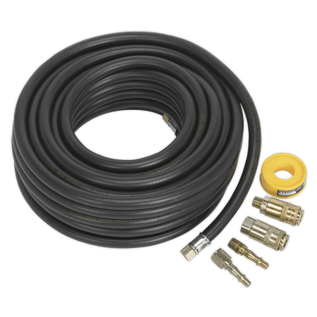 Sealey Air Hose Kit 15mtr x 8mm with Connectors Model No-AHK01