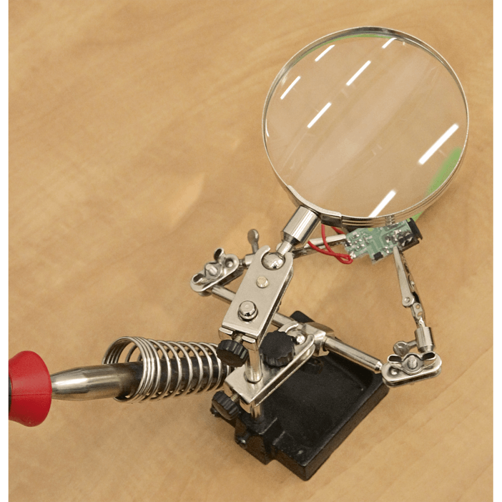 Sealey Mini Robot Soldering Stand with Magnifier & Iron Holder Model No-SD150H