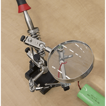 Sealey Mini Robot Soldering Stand with Magnifier & Iron Holder Model No-SD150H