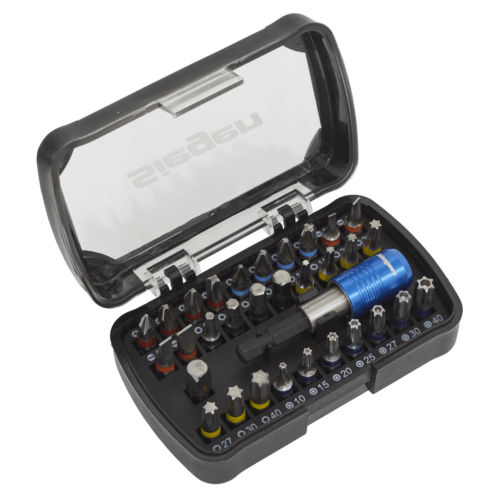 Sealey Power Tool Bit Set 32pc Colour-Coded S2 Model No-S01035