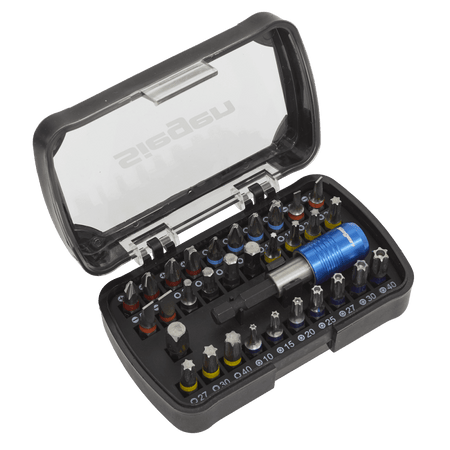 Sealey Power Tool Bit Set 32pc Colour-Coded S2 Model No-S01035
