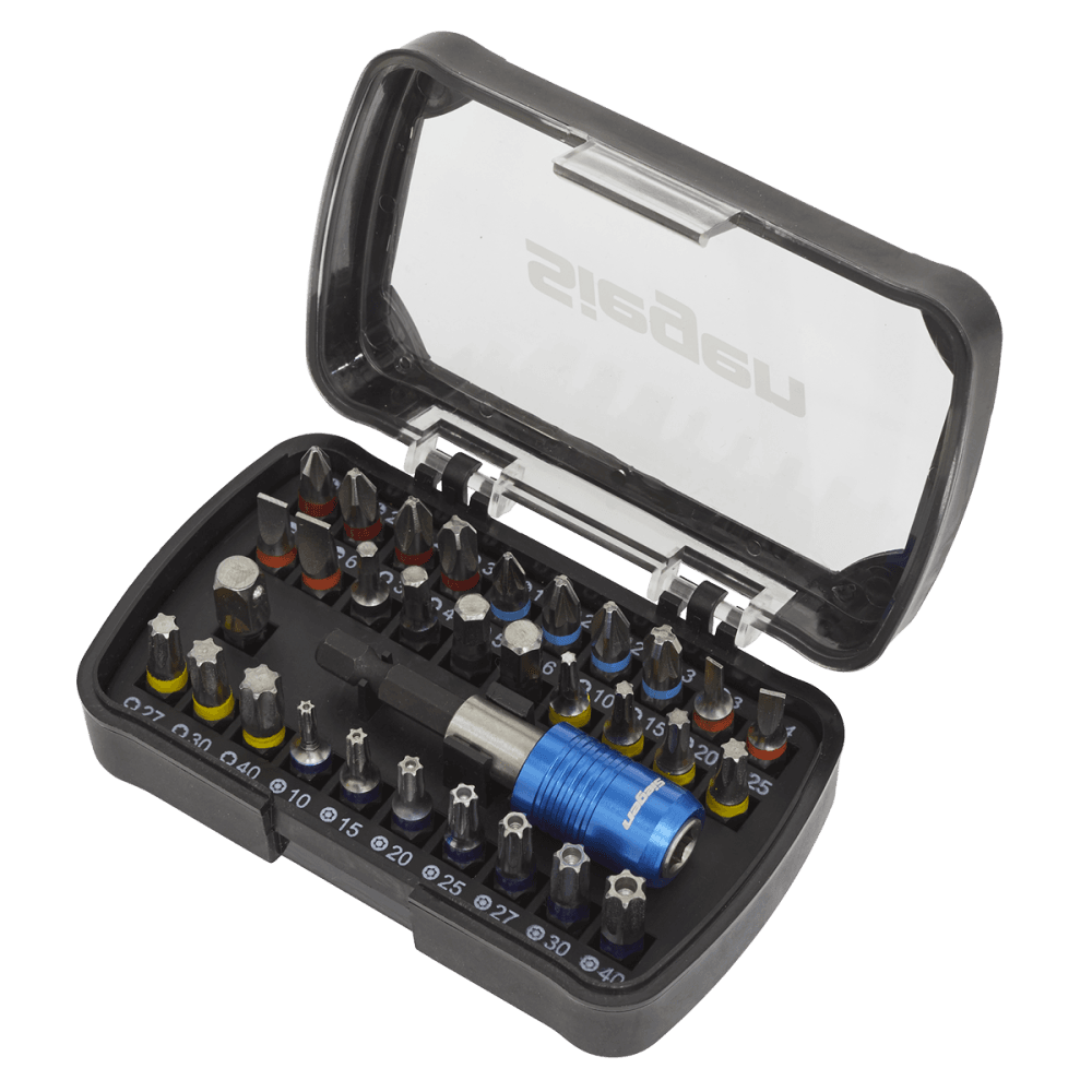 Sealey Power Tool Bit Set 32pc Colour-Coded S2 Model No-S01035